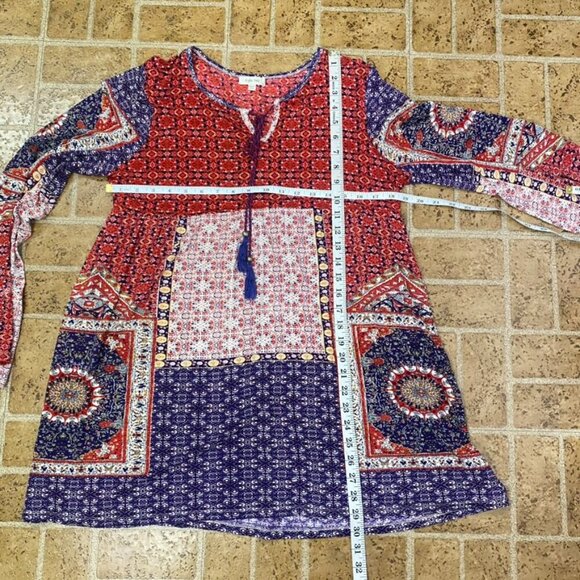 Anthropologie Kyla Seo Patchwork Bohemian Tunic Top - Picture 10 of 10